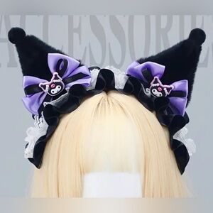WonderfulWorld NEW Kumori Cat Ears Headband Sanrio Hello Kitty Friends Bows Lace